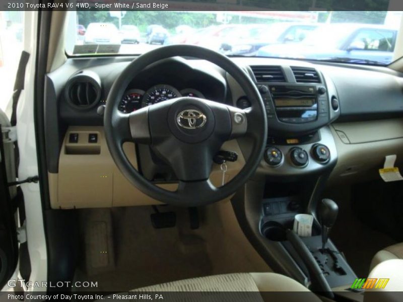 Super White / Sand Beige 2010 Toyota RAV4 V6 4WD