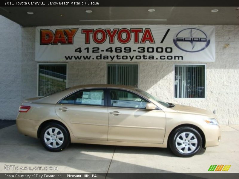 Sandy Beach Metallic / Bisque 2011 Toyota Camry LE