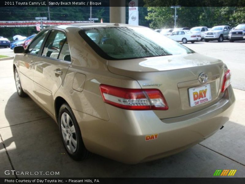 Sandy Beach Metallic / Bisque 2011 Toyota Camry LE
