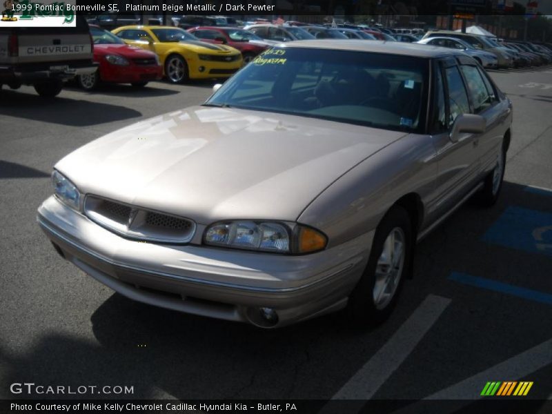 Platinum Beige Metallic / Dark Pewter 1999 Pontiac Bonneville SE