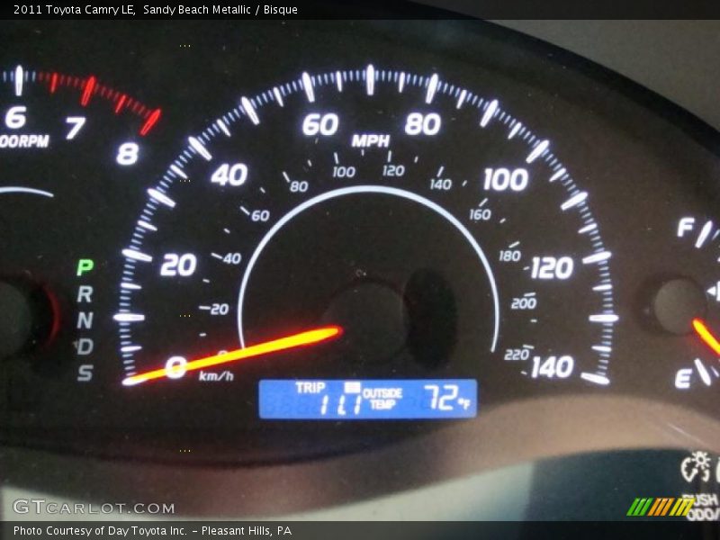 Sandy Beach Metallic / Bisque 2011 Toyota Camry LE