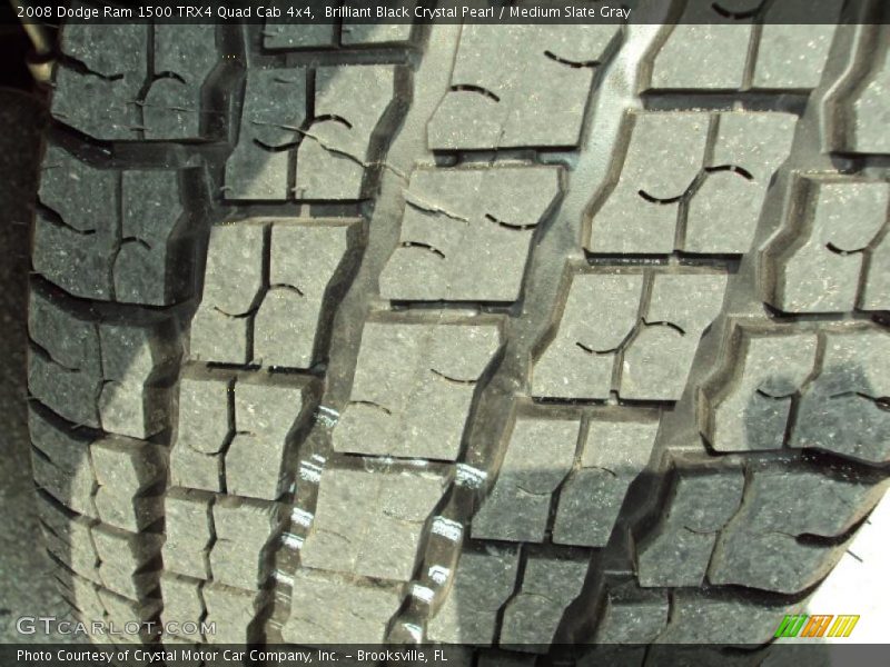 Brilliant Black Crystal Pearl / Medium Slate Gray 2008 Dodge Ram 1500 TRX4 Quad Cab 4x4