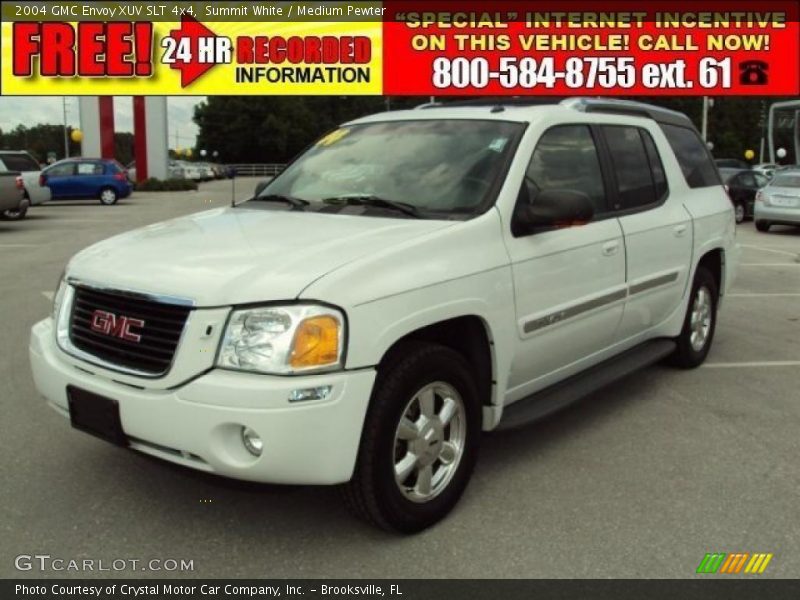 Summit White / Medium Pewter 2004 GMC Envoy XUV SLT 4x4