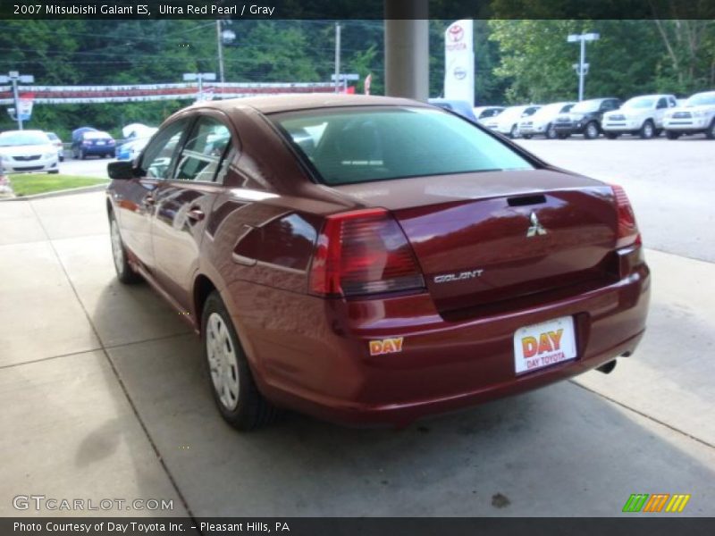 Ultra Red Pearl / Gray 2007 Mitsubishi Galant ES