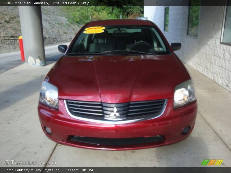 Ultra Red Pearl / Gray 2007 Mitsubishi Galant ES