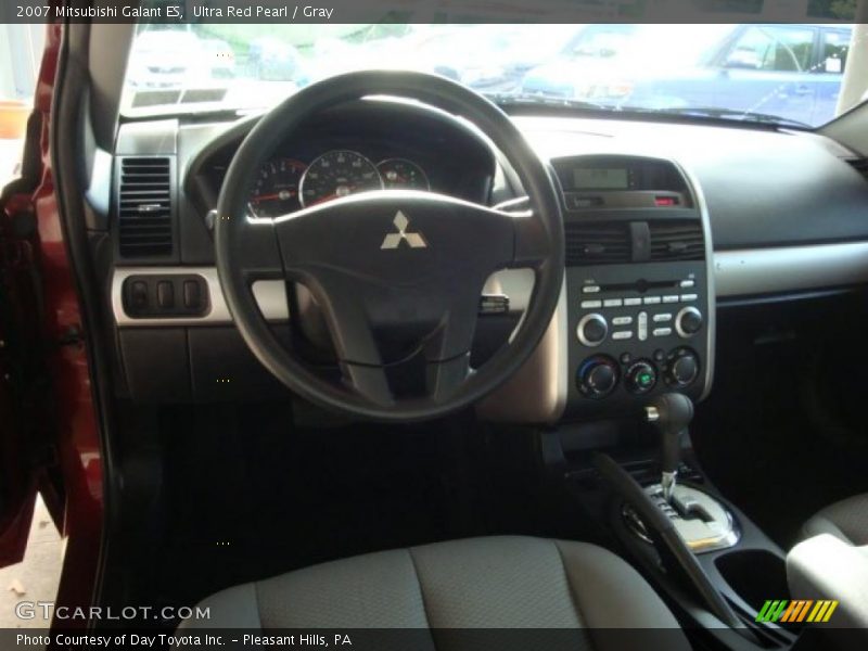 Ultra Red Pearl / Gray 2007 Mitsubishi Galant ES