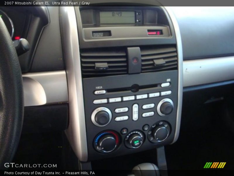 Ultra Red Pearl / Gray 2007 Mitsubishi Galant ES