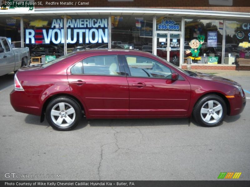 Redfire Metallic / Camel 2007 Ford Fusion SE