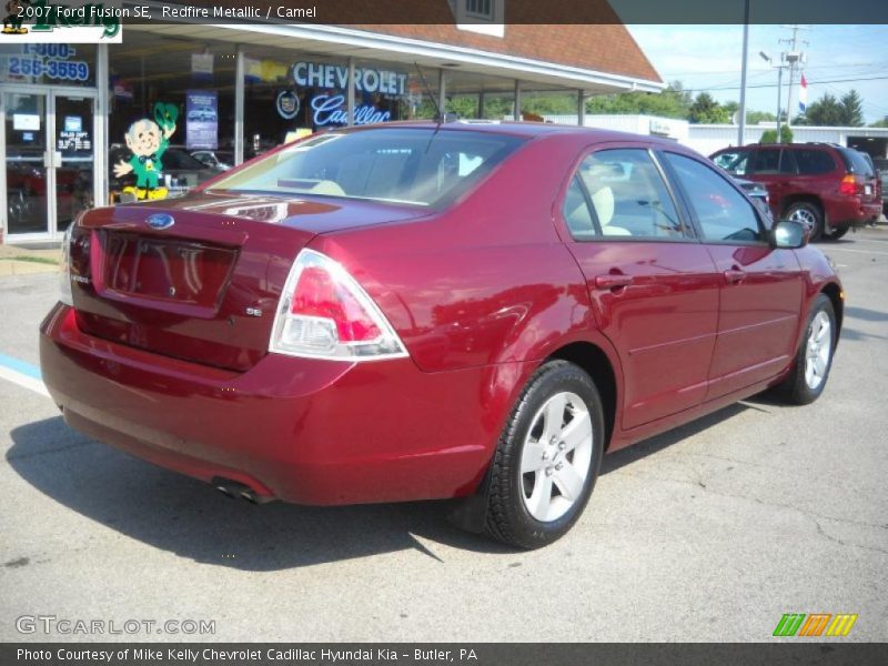 Redfire Metallic / Camel 2007 Ford Fusion SE