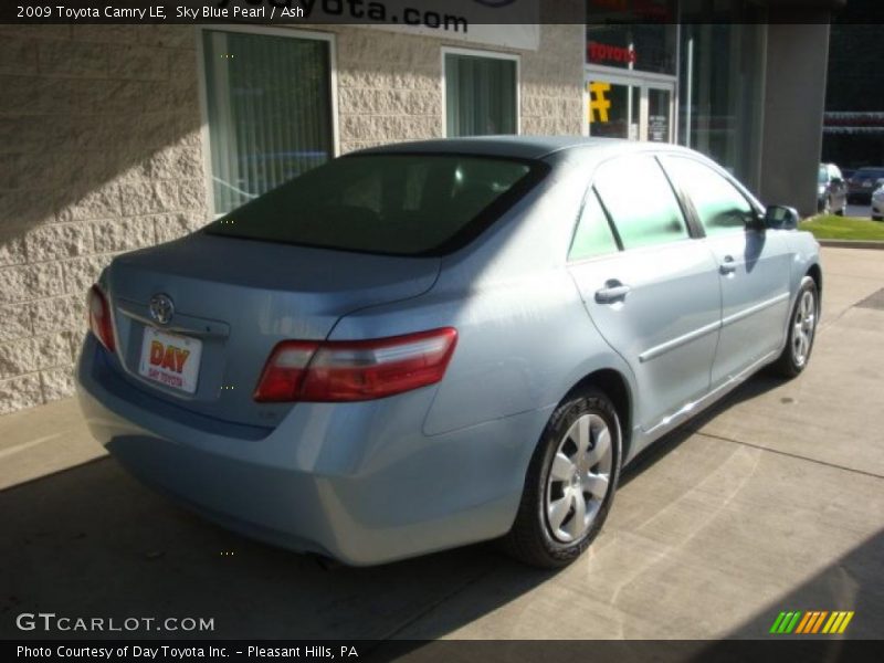 Sky Blue Pearl / Ash 2009 Toyota Camry LE