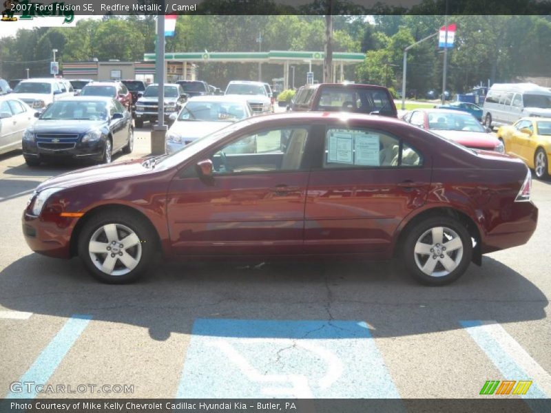 Redfire Metallic / Camel 2007 Ford Fusion SE