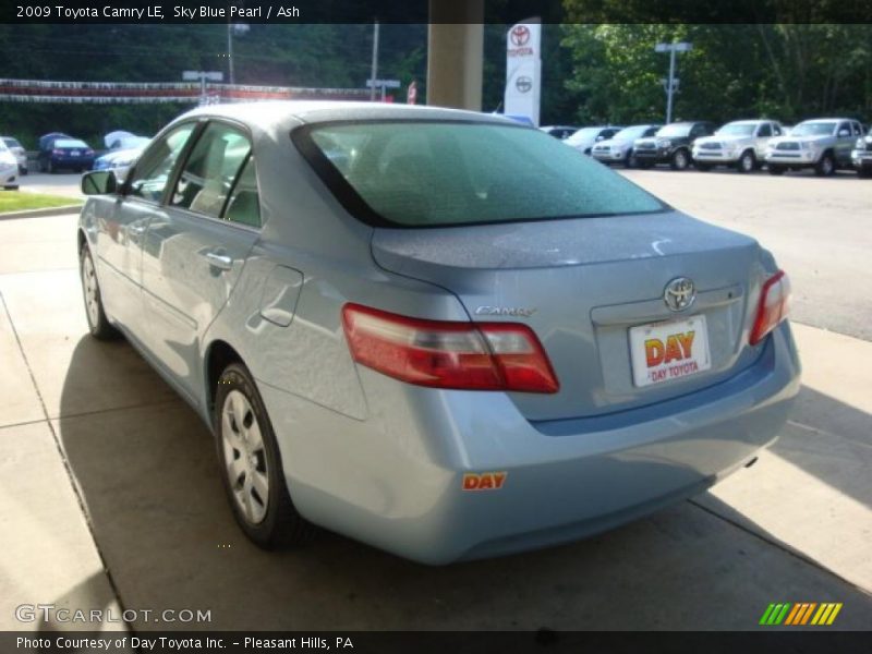 Sky Blue Pearl / Ash 2009 Toyota Camry LE