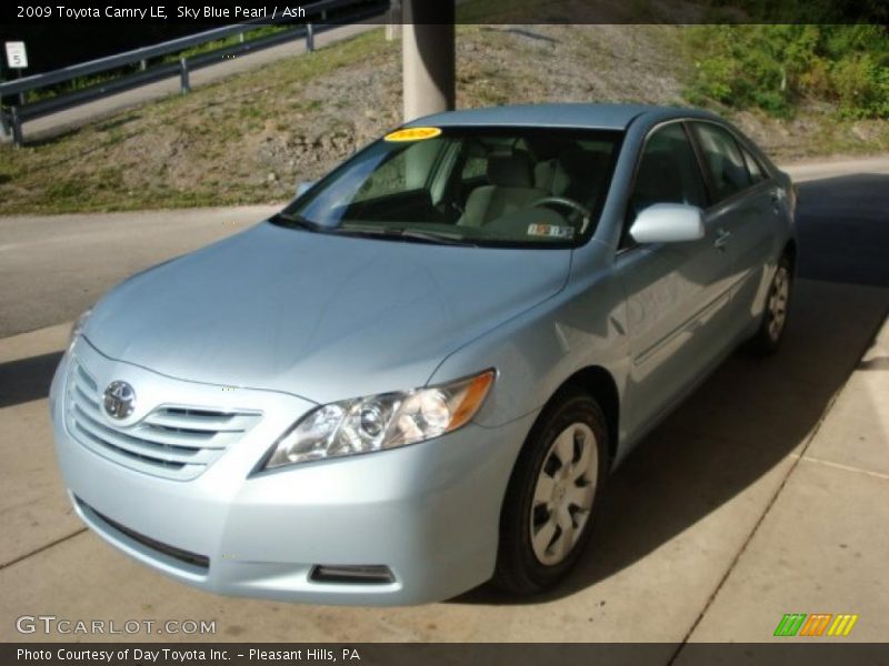 Sky Blue Pearl / Ash 2009 Toyota Camry LE