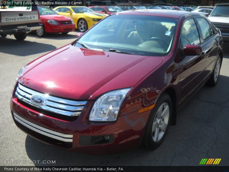 Redfire Metallic / Camel 2007 Ford Fusion SE
