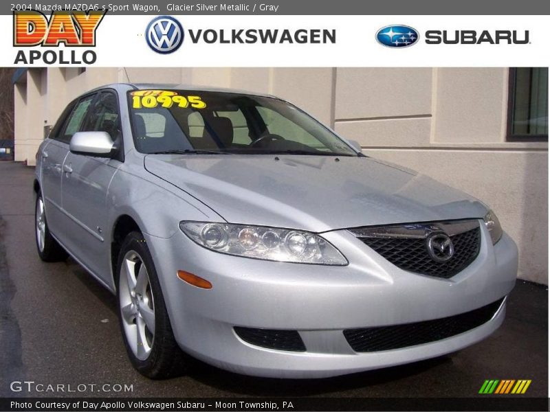 Glacier Silver Metallic / Gray 2004 Mazda MAZDA6 s Sport Wagon