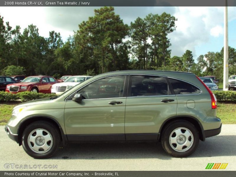 Green Tea Metallic / Ivory 2008 Honda CR-V LX