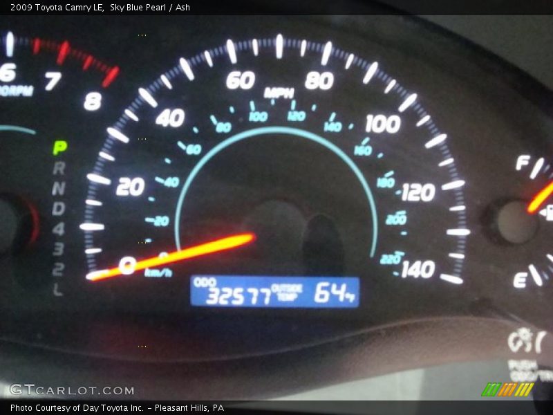 Sky Blue Pearl / Ash 2009 Toyota Camry LE