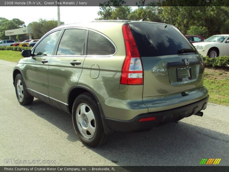 Green Tea Metallic / Ivory 2008 Honda CR-V LX