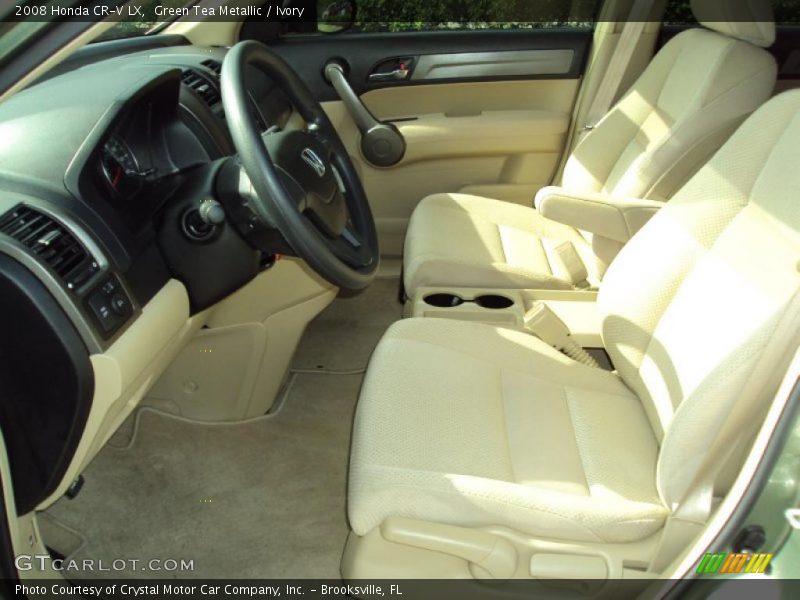 Green Tea Metallic / Ivory 2008 Honda CR-V LX