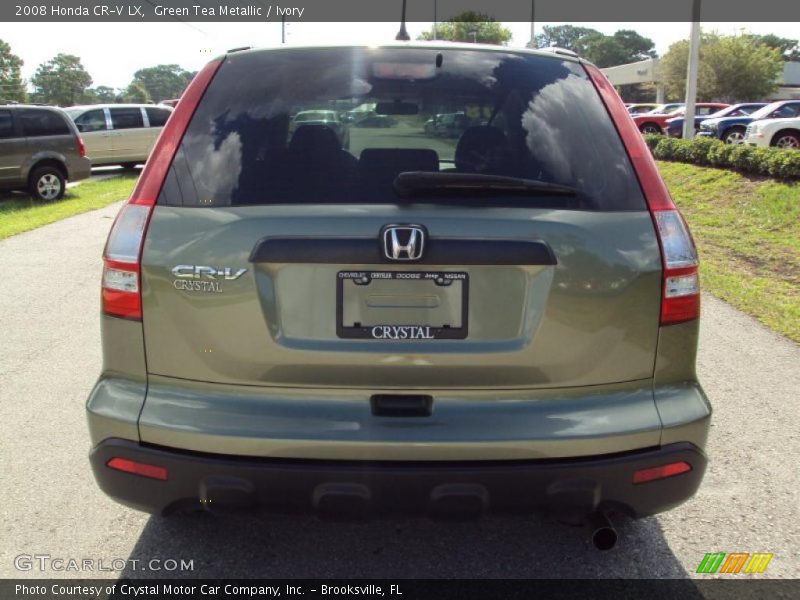 Green Tea Metallic / Ivory 2008 Honda CR-V LX