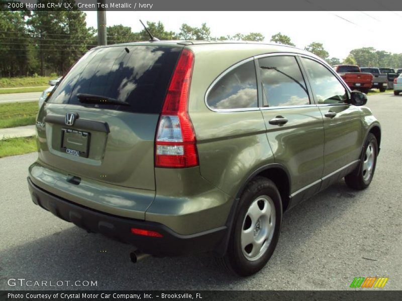 Green Tea Metallic / Ivory 2008 Honda CR-V LX