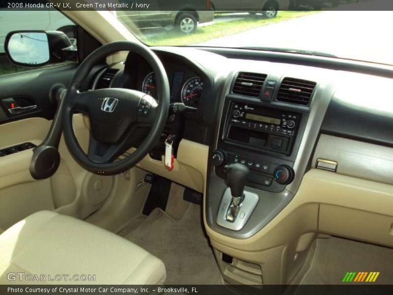 Green Tea Metallic / Ivory 2008 Honda CR-V LX