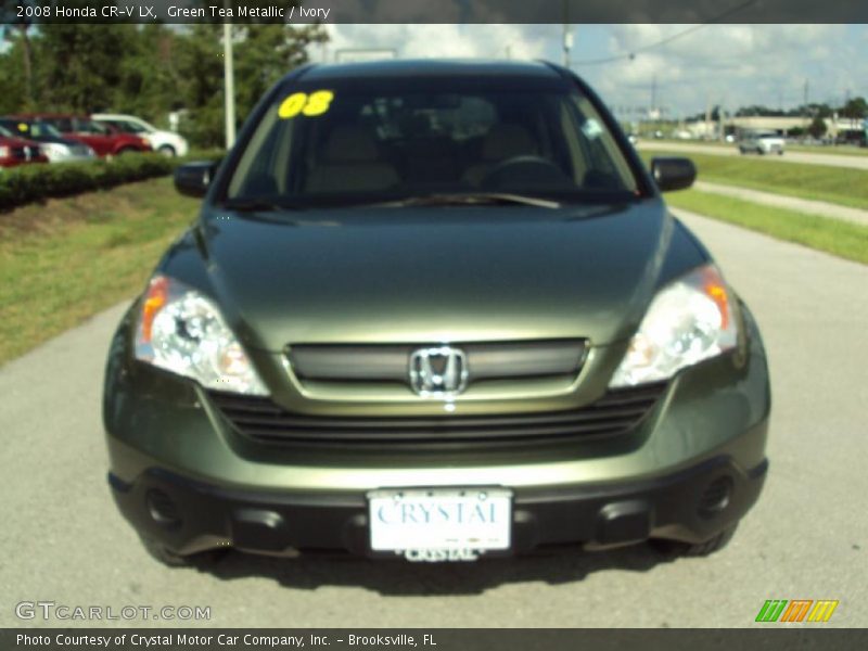 Green Tea Metallic / Ivory 2008 Honda CR-V LX