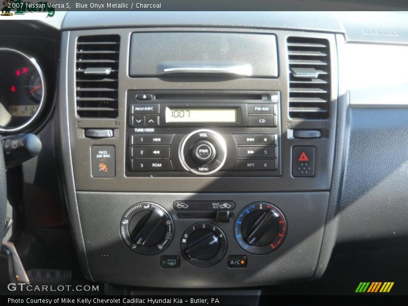 Blue Onyx Metallic / Charcoal 2007 Nissan Versa S