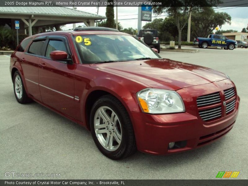 Inferno Red Crystal Pearl / Dark Slate Gray/Light Graystone 2005 Dodge Magnum R/T