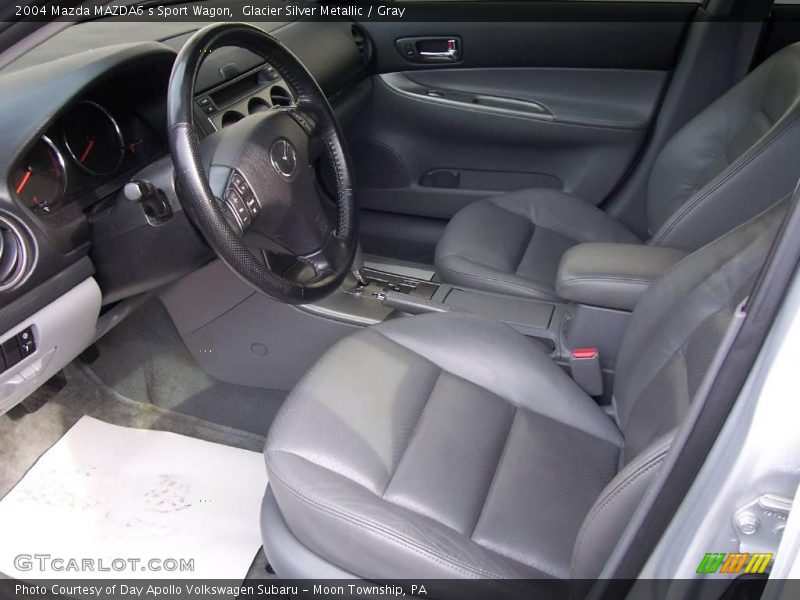 Glacier Silver Metallic / Gray 2004 Mazda MAZDA6 s Sport Wagon