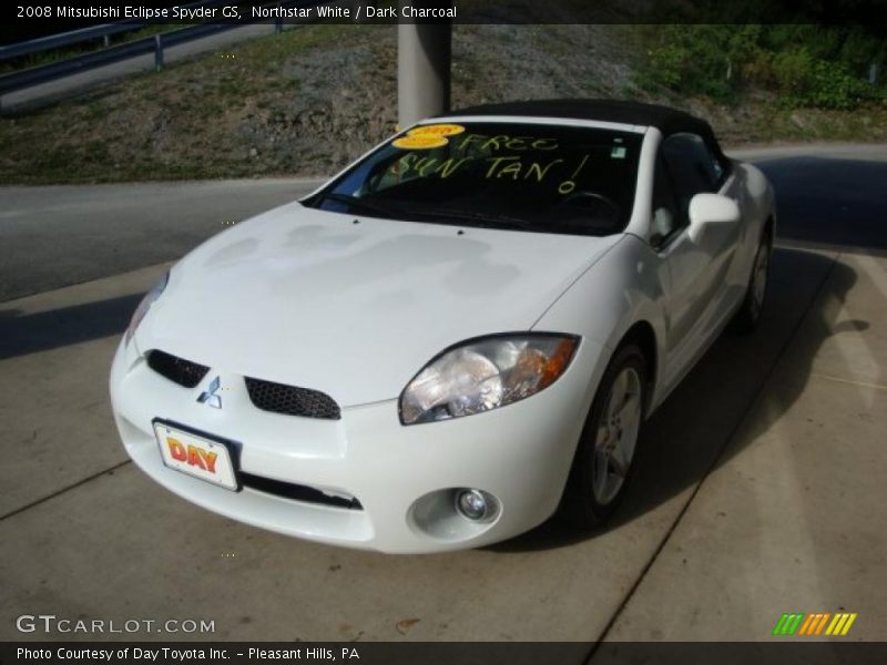 Northstar White / Dark Charcoal 2008 Mitsubishi Eclipse Spyder GS