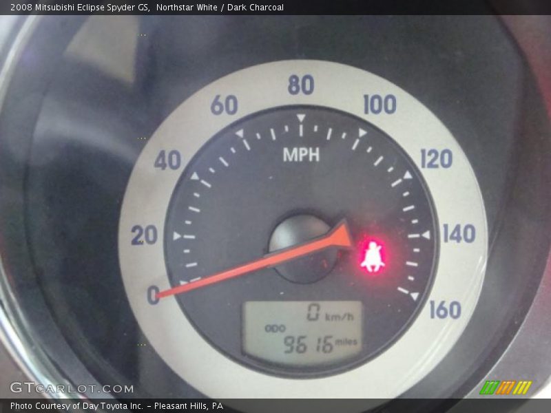 Northstar White / Dark Charcoal 2008 Mitsubishi Eclipse Spyder GS