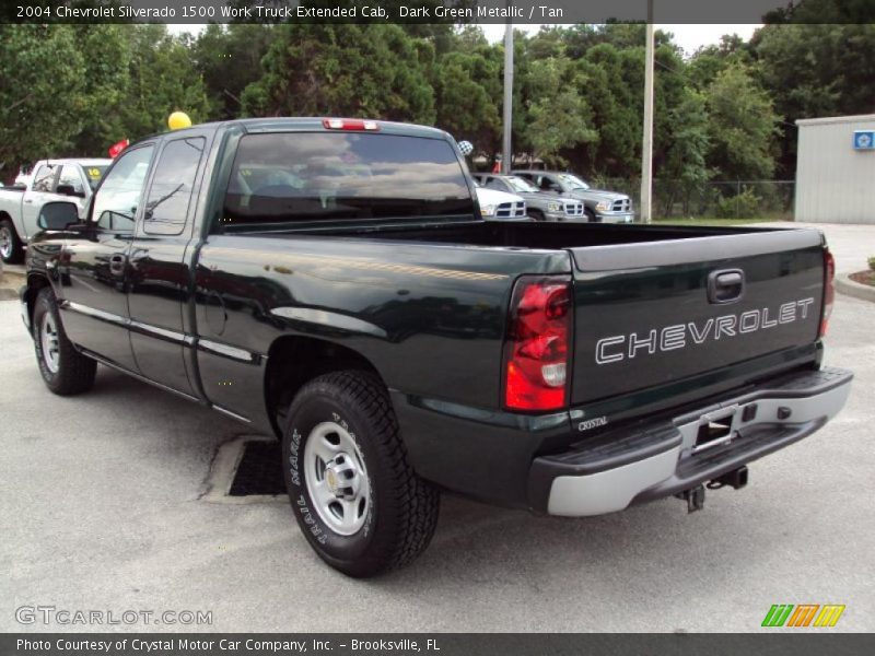 Dark Green Metallic / Tan 2004 Chevrolet Silverado 1500 Work Truck Extended Cab