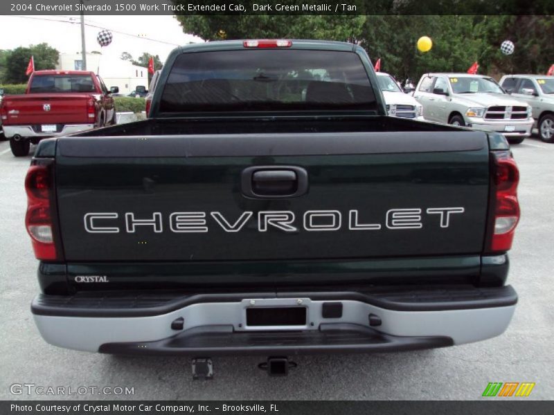 Dark Green Metallic / Tan 2004 Chevrolet Silverado 1500 Work Truck Extended Cab