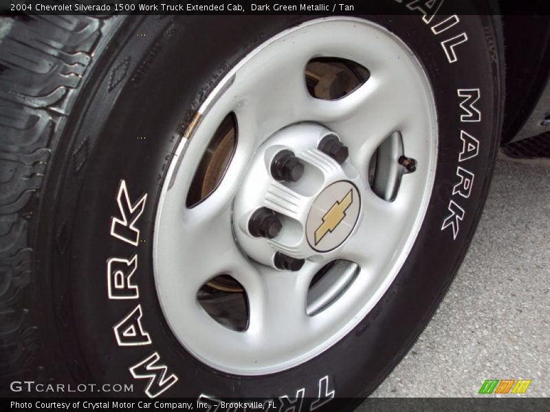 Dark Green Metallic / Tan 2004 Chevrolet Silverado 1500 Work Truck Extended Cab