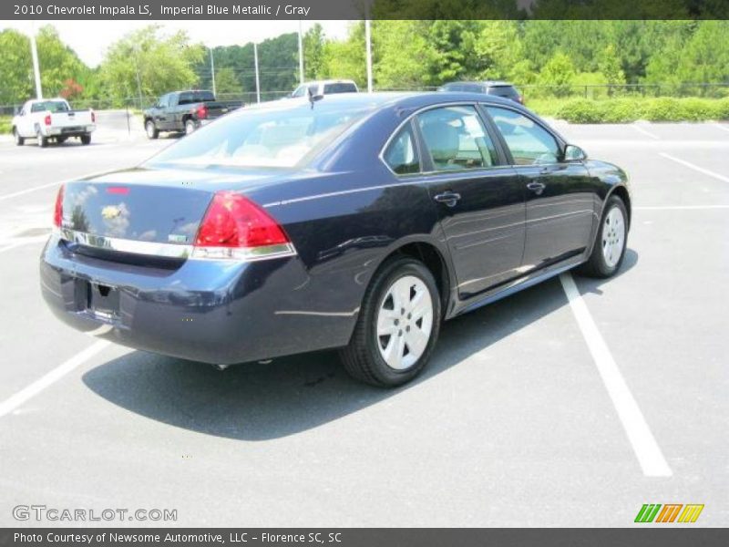Imperial Blue Metallic / Gray 2010 Chevrolet Impala LS