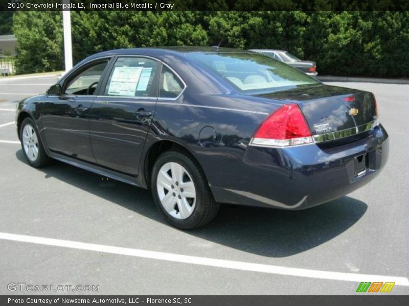Imperial Blue Metallic / Gray 2010 Chevrolet Impala LS