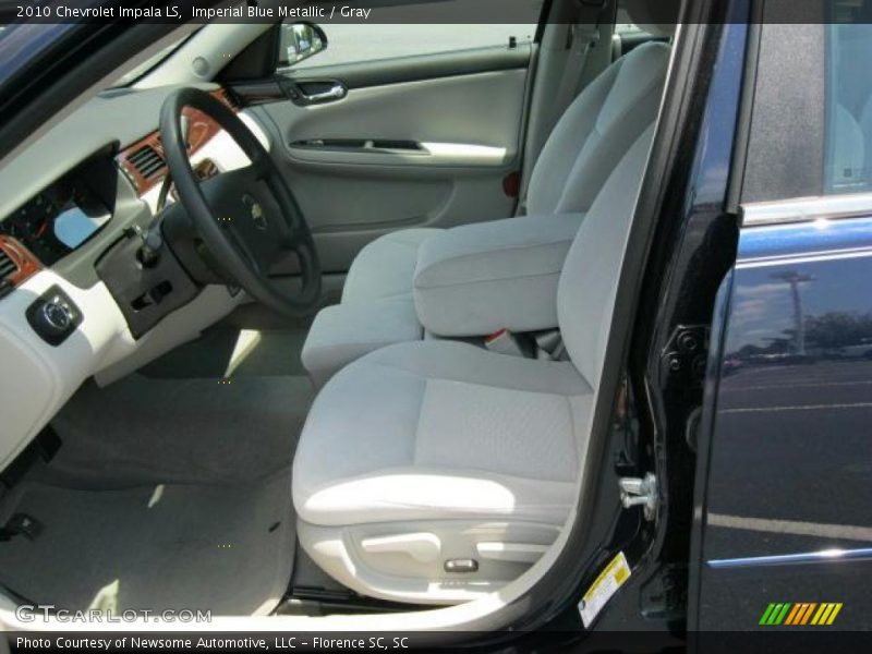 Imperial Blue Metallic / Gray 2010 Chevrolet Impala LS
