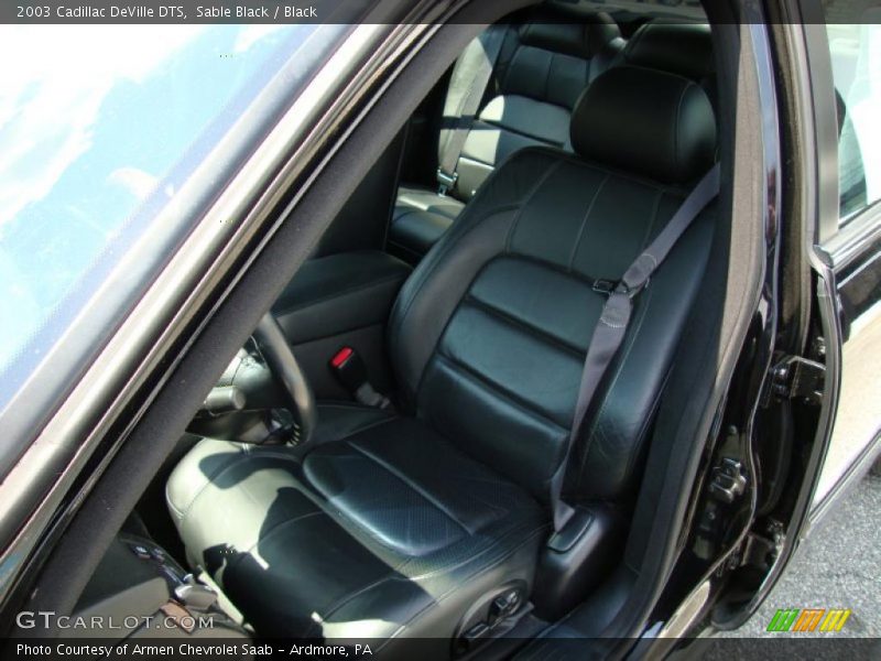 Sable Black / Black 2003 Cadillac DeVille DTS