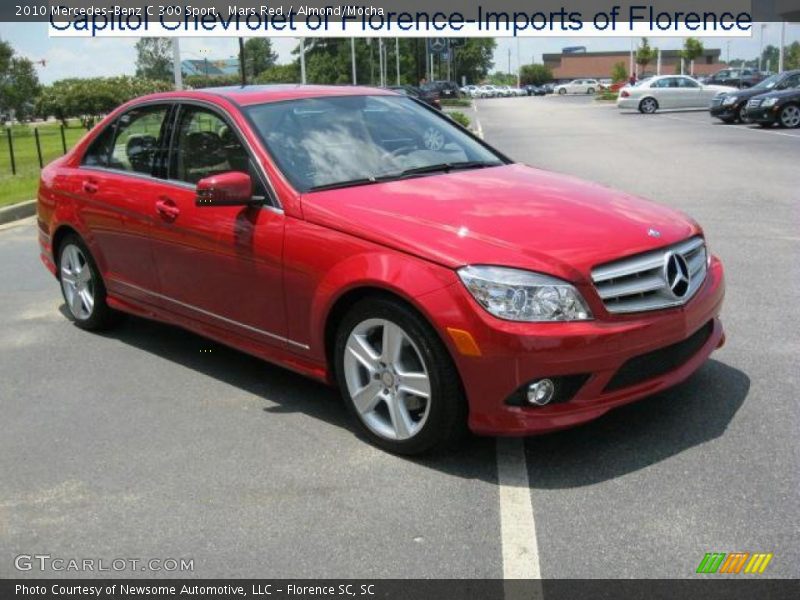 Mars Red / Almond/Mocha 2010 Mercedes-Benz C 300 Sport