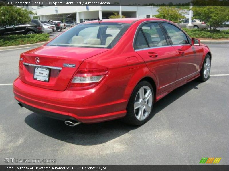 Mars Red / Almond/Mocha 2010 Mercedes-Benz C 300 Sport