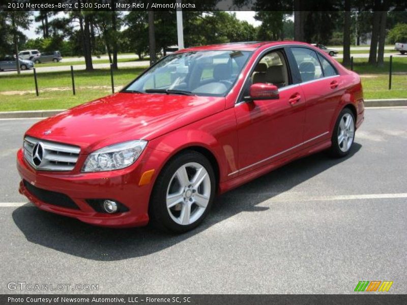 Mars Red / Almond/Mocha 2010 Mercedes-Benz C 300 Sport