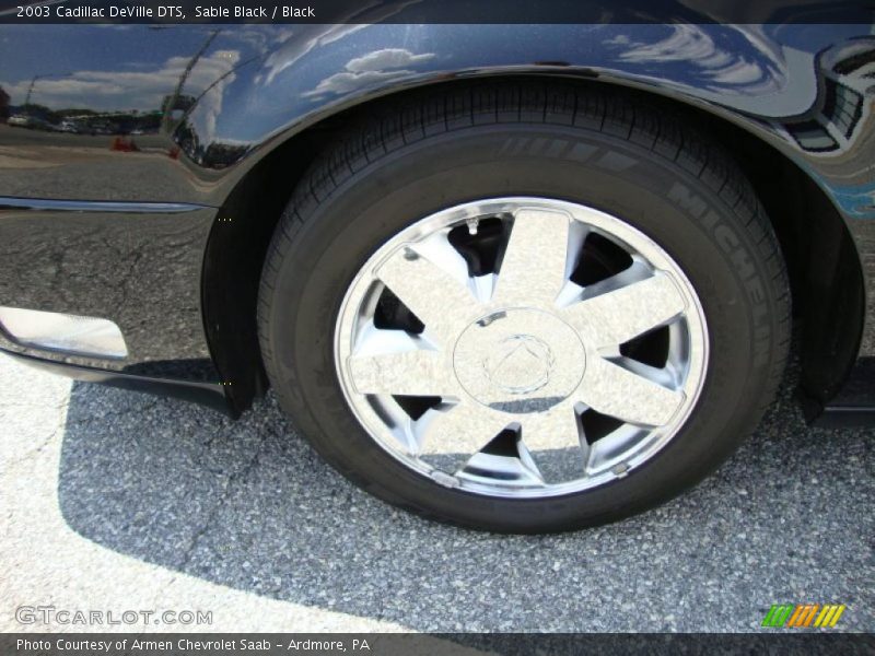 Sable Black / Black 2003 Cadillac DeVille DTS