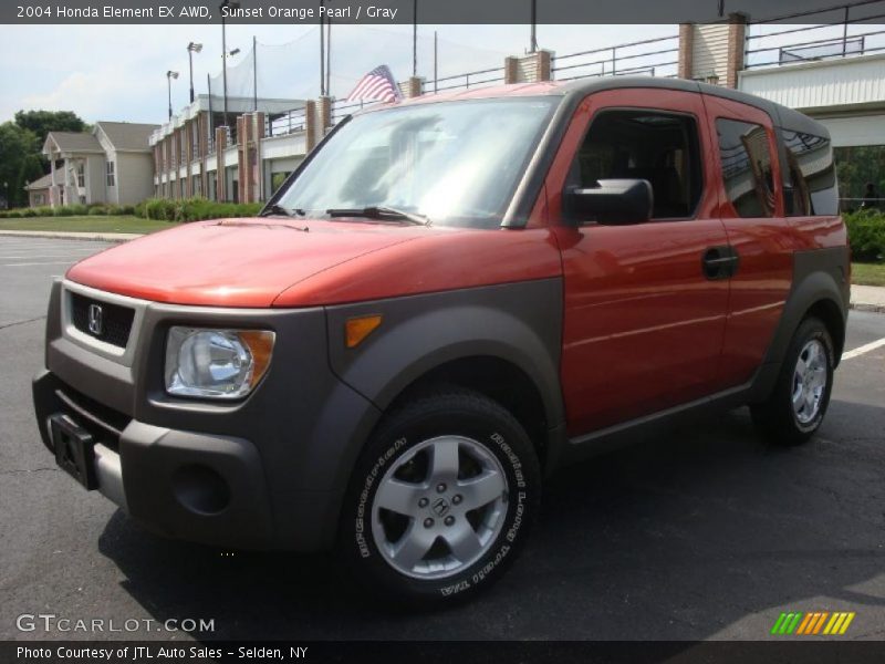 Sunset Orange Pearl / Gray 2004 Honda Element EX AWD