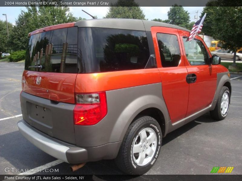Sunset Orange Pearl / Gray 2004 Honda Element EX AWD