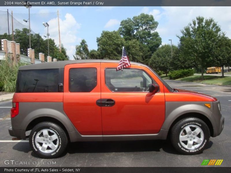 Sunset Orange Pearl / Gray 2004 Honda Element EX AWD