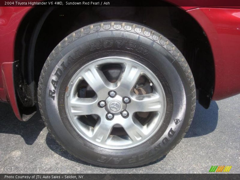 Sundown Red Pearl / Ash 2004 Toyota Highlander V6 4WD