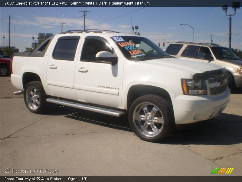 Summit White / Dark Titanium/Light Titanium 2007 Chevrolet Avalanche LTZ 4WD