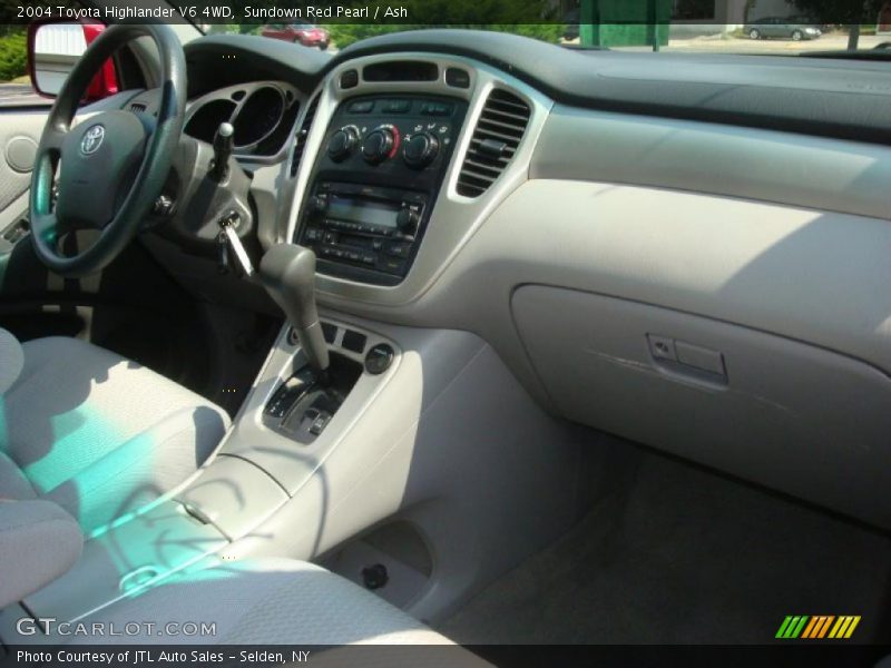 Sundown Red Pearl / Ash 2004 Toyota Highlander V6 4WD