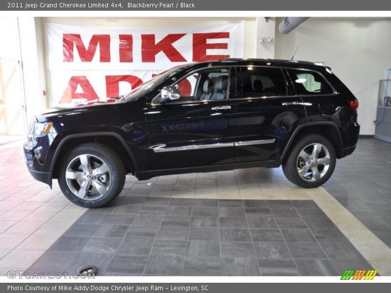 Blackberry Pearl / Black 2011 Jeep Grand Cherokee Limited 4x4